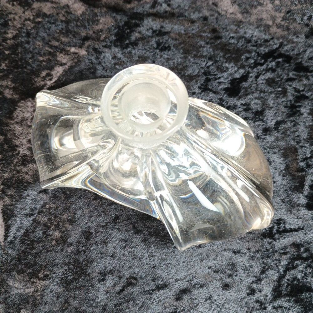 1940s Gundersen-Pairpoint Crystal Glass Perfume Bottle MCM With Pheasant Stopper - Picture 6 of 15